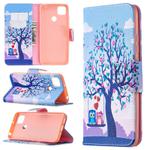 For Xiaomi Redmi 9C Colored Drawing Pattern Horizontal Flip Leather Case with Holder & Card Slots & Wallet(Two Owls)
