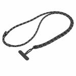 Universal Colorful Buckle Adjustable Mobile Phone Anti-lost Crossbody Lanyard(Black White X Pattern)