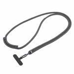 Universal Colorful Buckle Adjustable Mobile Phone Anti-lost Crossbody Lanyard(Black Grey)