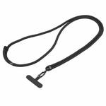 Universal Colorful Buckle Adjustable Mobile Phone Anti-lost Crossbody Lanyard(Black)