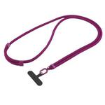 Universal Colorful Buckle Adjustable Mobile Phone Anti-lost Crossbody Lanyard(Wine Red)