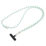 Universal Colorful Buckle Adjustable Mobile Phone Anti-lost Crossbody Lanyard(Green White)