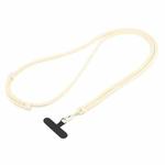 Universal Colorful Buckle Adjustable Mobile Phone Anti-lost Crossbody Lanyard(Beige)