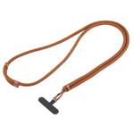 Universal Colorful Buckle Adjustable Mobile Phone Anti-lost Crossbody Lanyard(Dark Brown)