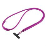 Universal Colorful Buckle Adjustable Mobile Phone Anti-lost Crossbody Lanyard(Purple Red)