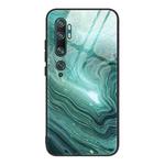 For Xiaomi Mi Note 10 Marble Pattern Glass Protective Case(DL02)