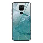 For Xiaomi Redmi Note 9 Marble Pattern Glass Protective Case(DL04)