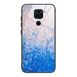 For Xiaomi Redmi Note 9 Marble Pattern Glass Protective Case(DL07)