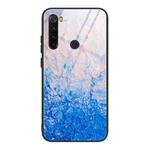 For Xiaomi Redmi Note 8T Marble Pattern Glass Protective Case(DL07)