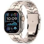 For Apple Watch 46mm / 49mm / 45mm / 44mm 26mm Quick Release Flat Buckle Titanium Alloy Watch Band(Titanium)
