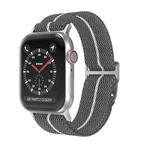 For Apple Watch 42mm / 41mm / 40mm / 38mm Dual-Color Nylon Watch Band(Grey White)