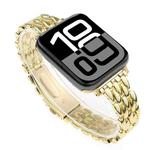 For Apple Watch 46mm / 49mm / 45mm / 44mm Water Drop Zinc Alloy Watch Band(Gold)