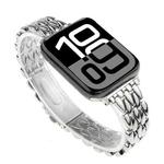 For Apple Watch 42mm / 41mm / 40mm / 38mm Water Drop Zinc Alloy Watch Band(Silver)