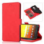 For Motorola Moto E5 Retro Magnetic Closing Clasp Horizontal Flip Leather Case with Holder & Card Slots & Photo Frame & Wallet(Red)