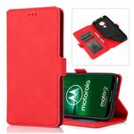 For Motorola Moto G7 Power(US Version) Retro Magnetic Closing Clasp Horizontal Flip Leather Case with Holder & Card Slots & Photo Frame & Wallet(Red)