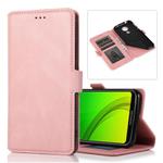 For Motorola Moto G7 Power(EU Version) Retro Magnetic Closing Clasp Horizontal Flip Leather Case with Holder & Card Slots & Photo Frame & Wallet(Rose Gold)