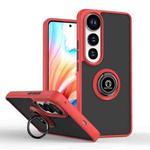 For vivo V50 Lite 5G Q Shadow 1 Series TPU + PC Phone Case with Ring(Red)