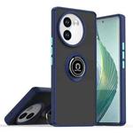 For vivo V40 Lite 5G Q Shadow 1 Series TPU + PC Phone Case with Ring(Royal Blue)