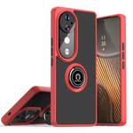 For vivo V40 Q Shadow 1 Series TPU + PC Phone Case with Ring(Red)