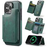 For iPhone 16 Pro Max DG.MING MAGKING-K3 Series MagSafe RFID Card Bag Detachable Phone Case(Green)