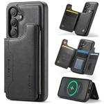 For Samsung Galaxy S25 5G DG.MING MAGKING-K3 Series MagSafe RFID Card Bag Detachable Phone Case(Black)