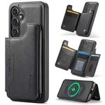 For Samsung Galaxy S25+ 5G DG.MING MAGKING-K3 Series MagSafe RFID Card Bag Detachable Phone Case(Black)