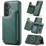 For Samsung Galaxy S25+ 5G DG.MING MAGKING-K3 Series MagSafe RFID Card Bag Detachable Phone Case(Green)