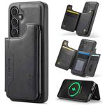 For Samsung Galaxy S24+ 5G DG.MING MAGKING-K3 Series MagSafe RFID Card Bag Detachable Phone Case(Black)