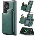 For Samsung Galaxy S24 Ultra 5G DG.MING MAGKING-K3 Series MagSafe RFID Card Bag Detachable Phone Case(Green)