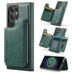 For Samsung Galaxy S23 Ultra 5G DG.MING MAGKING-K3 Series MagSafe RFID Card Bag Detachable Phone Case(Green)