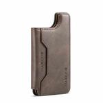 DG.MING MAGKING-K3 Series MagSafe RFID Card Bag(Coffee)