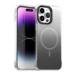 For iPhone 14 Pro Max Borderless Series Magnetic MagSafe Gradient Color Phone Case(Black)