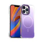 For iPhone 13 Pro Max Borderless Series Magnetic MagSafe Gradient Color Phone Case(Purple)