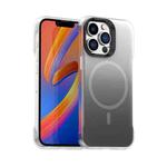 For iPhone 13 Pro Borderless Series Magnetic MagSafe Gradient Color Phone Case(Black)
