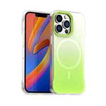 For iPhone 13 Pro Borderless Series Magnetic MagSafe Gradient Color Phone Case(Green)