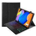For Lenovo Xiaoxin Pad 11 2025 AM31-AS Ultra-thin Detachable Backlight Bluetooth Keyboard Leather Tablet Case with Touchpad(Black)