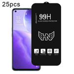 For OPPO Find X3 Lite 25pcs High Aluminum Large Arc Full Screen Tempered Glass Film