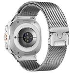 For Samsung Galaxy Watch Ultra 47mm Umbrella Buckle Milanese Stainless Steel Watch Band(Silver)