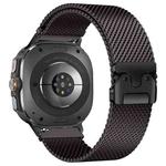 For Samsung Galaxy Watch Ultra 47mm Umbrella Buckle Milanese Titanium Steel Watch Band(Black)