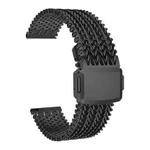 22mm Mesh Magnetic Stainless Steel Watch Band(Black)