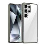 For Samsung Galaxy S25 Ultra 5G iPAKY Aurora Series Shockproof PC + TPU Protective Phone Case(Transparent Black)