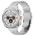 For Samsung Galaxy Watch Ultra 47mm Butterfly Safety Buckle Titanium Alloy Watch Band(Silver)