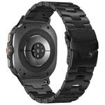 For Samsung Galaxy Watch Ultra 47mm Safety Buckle Titanium Alloy Watch Band(Black)