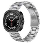 For Samsung Galaxy Watch Ultra 47mm Five Beads Stainless Steel Metal Watch Band(Silver)