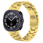 For Samsung Galaxy Watch Ultra 47mm Five Beads Stainless Steel Metal Watch Band(Gold)