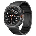 For Samsung Galaxy Watch Ultra 47mm One Bead Side Slide Quick Release Buckle Titanium Alloy Watch Band(Black)