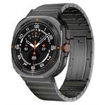 For Samsung Galaxy Watch Ultra 47mm One Bead Side Slide Quick Release Buckle Titanium Alloy Watch Band(Grey)