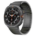 For Samsung Galaxy Watch8 / Watch8 Classic One Bead Side Slide Quick Release Buckle Titanium Alloy Watch Band(Grey)