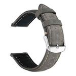 14mm xDfind Retro Crazy Horse Texture Leather Watch Band(Grey)