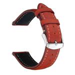 14mm xDfind Retro Crazy Horse Texture Leather Watch Band(Red)